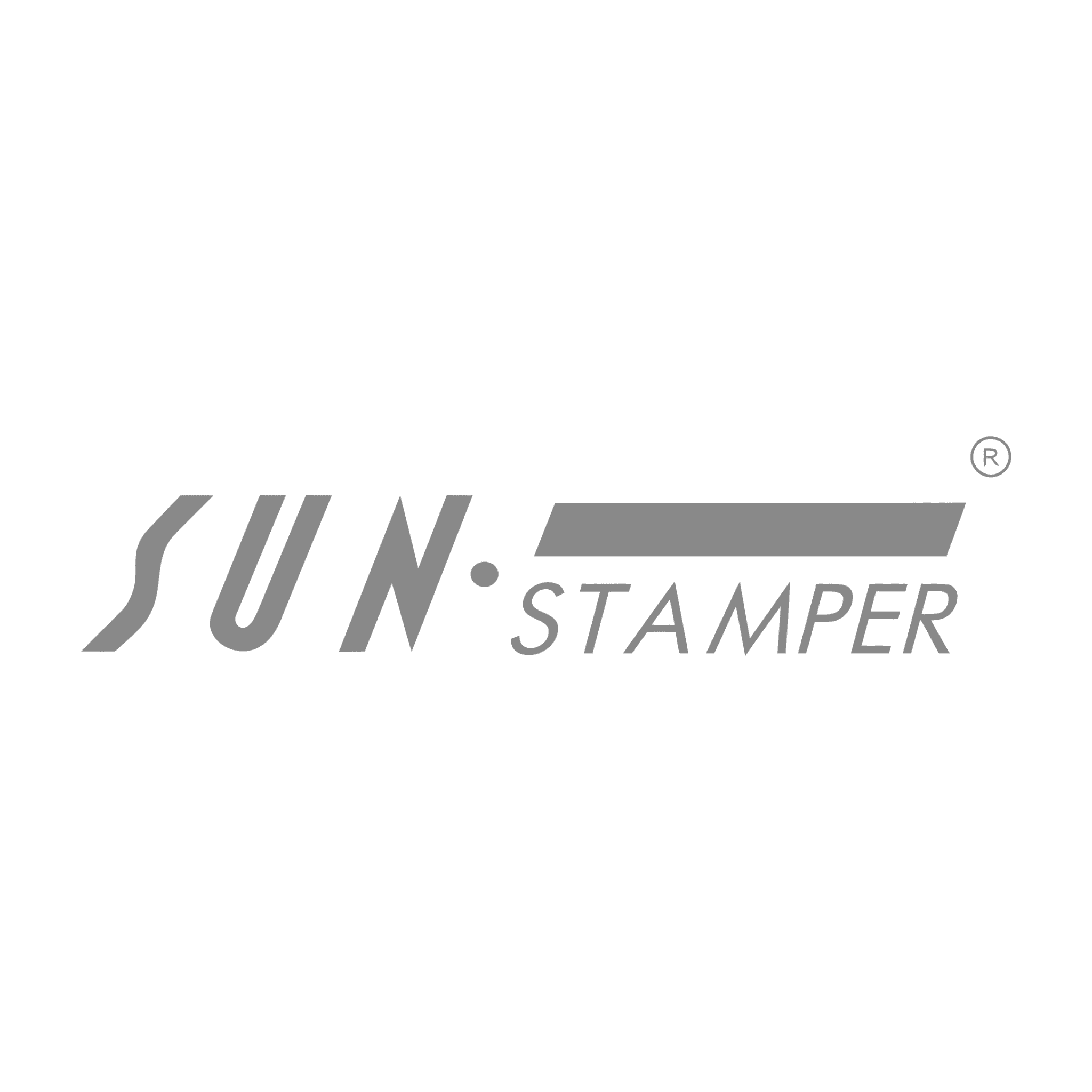 sun stamper logo, representing a leading manufacturer of pre-inked stamps and seals.