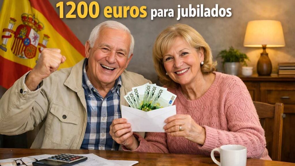España anuncia ayuda de 1200 euros para jubilados: cómo solicitarla y fecha de depósito en abril 2026