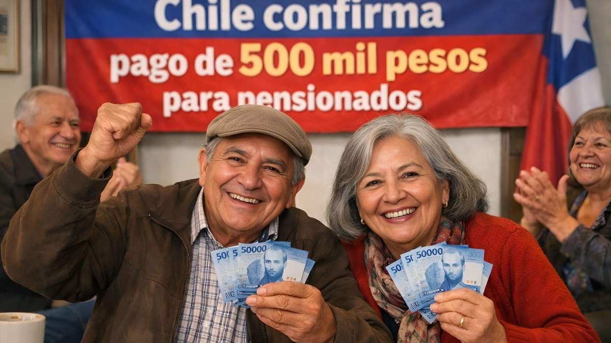 Chile confirma pago de 500 mil pesos para pensionados: requisitos y proceso de solicitud antes del 20 de abril