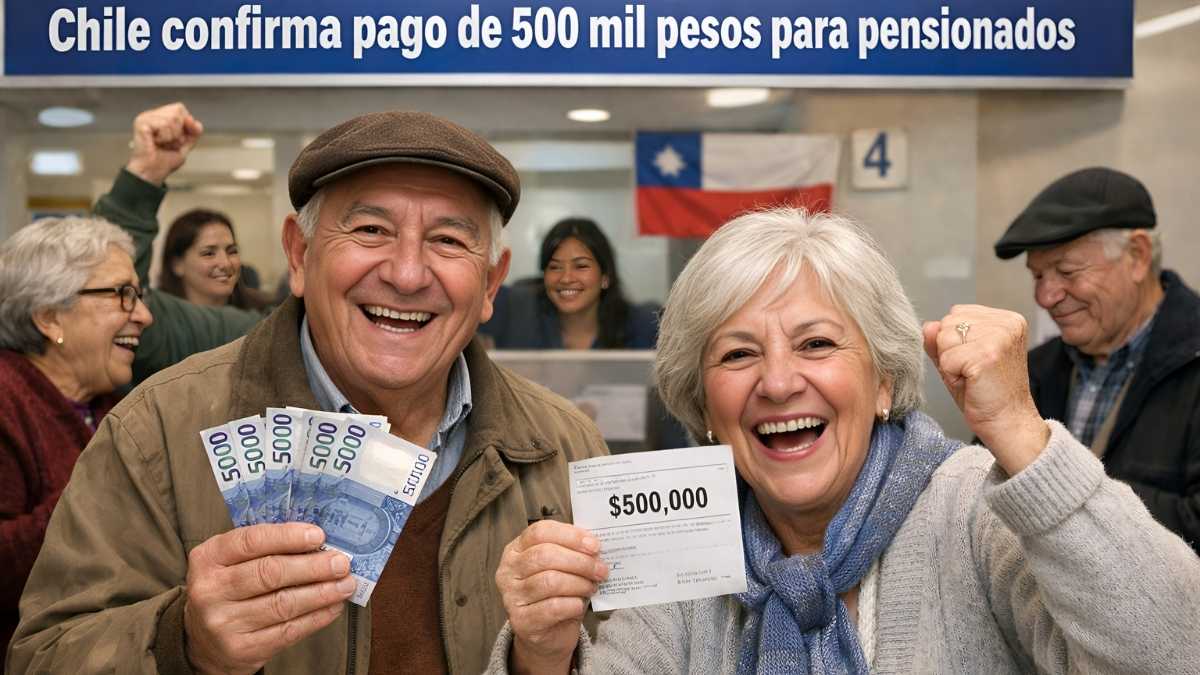 Chile confirma pago de 500 mil pesos para pensionados: requisitos y proceso de solicitud antes del 20 de abril