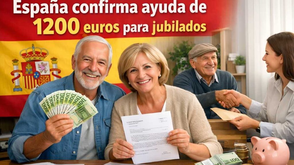 España confirma ayuda de 1200 euros para jubilados: requisitos, solicitud y fecha de depósito en abril 2026