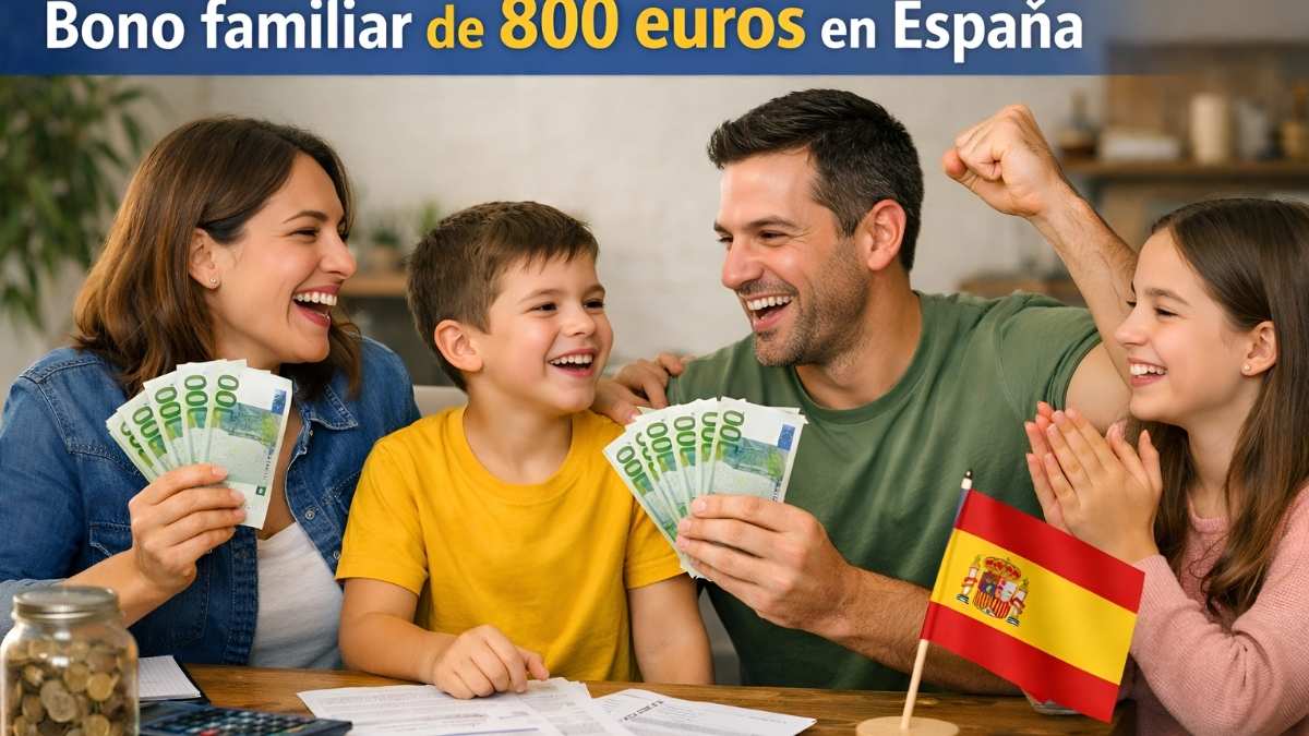 Bono familiar de 800 euros en España: padres con hijos menores de 18 años podrán reclamarlo desde el 15 de abril